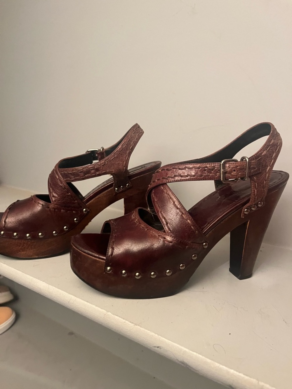 Prada Wooden Sandals - size 40 - Picture 2 of 8